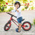 永 久 （FOREVER）儿童滑步车平衡车自行车2-5岁玩具车男女宝宝学步车小孩滑行车两轮无脚踏铝合金充气轮发泡轮(灰色 12寸发泡轮)第3张高清大图