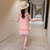 比得兔 女童夏装公主裙2021新款超洋气儿童韩版背心裙子小女孩时髦连衣裙(130 粉色)第2张高清大图