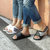 新款拖鞋男夏季潮流时尚外穿韩版沙滩情侣浴室洗澡防滑女士凉拖鞋(40-41（推荐39-40脚穿） 白色)第2张高清大图