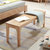 一米色彩 北欧实木长条凳 床尾凳 餐椅 成人长板凳 换鞋凳(原木色 1.8米)第2张高清大图
