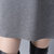 恒源祥毛衣秋冬舒适时尚打底衫中长款镂空蕾丝针织衫(灰色 M)第5张高清大图