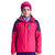 TECTOP户外新款冲锋衣男女三合一两件套西藏防水保暖加厚登山外套(女款玫红色 L)第2张高清大图