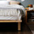 佐菲亚 北欧实木床1.5米1.8米主卧双人床小户型橡胶木经济单人婚床(单床+椰棕床垫+1柜 1.5米)第3张高清大图