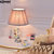 圣菲特 水晶台灯欧式简约现代客厅卧室床头结婚创意美式酒店布艺台灯 8070(调光开关)第3张高清大图