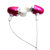 简繁（EAZY）maEar HS-106双耳立体声耳机（玫红色）第4张高清大图