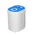 AisimaRo XPB22-1208 单桶迷你洗衣机 洗涤为主附带沥水半自动消毒款婴儿小洗衣机(蓝色)第4张高清大图
