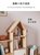 实木儿童书架家用落地书柜置物架创意小房子书架组合幼儿园绘本架(【实木房子书柜】-5层胡桃色门)第3张高清大图