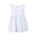 棉果果夏季新款儿童无袖连衣裙纯棉格子裙女童长裙(140 蓝色)第2张高清大图
