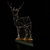 批发零售北欧实木动物小鹿灯3D视觉LED小夜灯木质台灯生日礼物(红)第2张高清大图