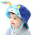 咔米嗒儿童帽子盆帽渔夫帽 婴幼儿宝宝帽子2-4岁春新款儿童盆帽(天意宝宝盆帽 天蓝)第2张高清大图
