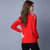 VEGININA 韩版新款纯色袖镂空圆领宽松时尚针织套头毛衣 D6079(红色 3XL)第3张高清大图