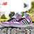 Adidas/三叶草女鞋高帮板鞋透气女子运动鞋休闲鞋学生鞋(粉红白绿)第2张高清大图