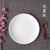 牛排盘子陶瓷圆形西餐盘子纯白菜盘家用碟子浅盘平盘菜碟西式餐具(8英寸浅盘(直径约20cm))第5张高清大图