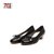 马内尔2020年春季新品专柜同款粗跟真皮女鞋潮流时尚单鞋女G01063(浅灰色 39)第5张高清大图