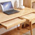 恒兴达 日式北欧全实木书桌现代简约家用台式电脑桌椅抽屉写字台办公桌(定制（胡桃色） 书桌+书椅)第3张高清大图