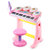 娃娃博士儿童启智玩具钢琴电子琴手拍鼓二合一带麦克风 粉红色(粉红色)第4张高清大图