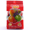 【国美自营】马来西亚进口LOT100一百份什果果汁软糖150g