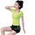 夏拓新款瑜伽服运动健身服套装夏季短袖短裤跑步背心莫代尔瑜伽三件套(黑色+粉色)第5张高清大图