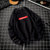 筑恒丰男士2020春季新款悟空弹力圆领套头卫衣W06(黑色 XL)第5张高清大图
