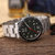 美度（MIDO）手表 舵手系列全自动机械运动休闲钢带男士手表 M025.407.11.061.00(黑盘钢带)第2张高清大图