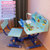 儿童学习桌儿童书桌小学生写字桌家用课桌椅套装女孩作业桌子多色(T21粉小猫+矫正器 默认版本)第4张高清大图