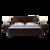 银卧新中式实木床1.8米 现代中式双人床1.5米橡胶木主卧婚床(黑檀色 定金单拍不发货)第5张高清大图