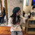 【朵梵语】棉夏新款韩版漫画超人印花短袖圆领t恤女学生ulzzang宽松(杏色 XL)第2张高清大图