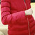莉妮吉尔羽绒棉服大码修身秋冬季女士服装韩版显瘦中长款棉衣服厚(红色 M)第3张高清大图