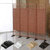 京好 包安装文化系列屏风 现代简约环保油画实木纯手工编织折叠办公隔断G160-1（4片起售）(底座 双面一片高170宽50厘米)第4张高清大图