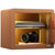 艾斐堡3C认证保险柜箱 触屏40/45 家用办公床头入墙入柜 土豪金/深咖 可放笔记本(胡桃咖 FDX-A/D-40-YP)第4张高清大图