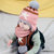 milky friends冬季宝宝星星针织毛线帽儿童保暖婴儿套头帽围巾(黄色套装 均码（44-52cm）)第5张高清大图