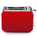 东菱（Donlim）DL-8117C 多士炉 全不锈钢烤面包片机 家用早餐机 红色