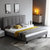 A家家具 北欧卧室家具实木脚布艺床 现代简约软靠双人床 DA0173(1.8米 架子床*1)第2张高清大图