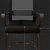 亿景鸿基 弓形网布椅办公椅会议椅职员椅电脑椅(黑 YH-299)第4张高清大图