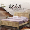 虎源萨尚经济型实木床床及配套床垫HY-8106(1米5双人床 默认)