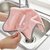 抹布不沾油不掉毛洗碗布去污吸水厨房专用百洁布擦手巾加厚毛巾(默认 五条装（混色）)第5张高清大图