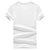 冲锋道 男士2018年夏季新款V领时尚短袖T恤 男青年个性图案冰丝半袖体恤韩版潮流上衣打底衫(B422-T-736白色 4XL)第2张高清大图