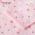小米米minimoto新生儿婴儿宝宝和尚服后弧防湿和袍上衣(粉红 59cm（3-6月）)第4张高清大图