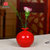 欧式陶瓷 花瓶摆件小花瓶干花水培花器不含底座(8CM中国红)第2张高清大图