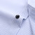 新款夏季男士短袖衬衫商务衬衣免烫寸衫抗皱工装绣logo(D2800-1)第5张高清大图