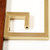 汉时（Hense)新中式轻奢创意黄铜鹿头实木挂钟欧式客厅静音装饰石英钟表HP1922(铜色边框金属表框)第5张高清大图