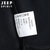 JEEP吉普2022春秋新款纯色圆领卫衣青年潮款套头衫长袖弹力休闲打底上衣时尚运动百搭T恤(HL-2021黑色 XL)第8张高清大图