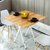 【京好】折叠桌 现代简约环保可折叠小户型餐桌圆桌餐厅咖啡桌B126(方形60CM红叶枫木色 可折叠)第4张高清大图
