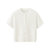 艾米恋冰丝针织开衫薄款女夏季短款外搭开衫宽松圆领短袖t恤上衣(白色 S)第2张高清大图
