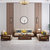 皮耐迪 新中式家具实木沙发1+2+3大户型布艺金丝檀木U型客厅沙发组合套装(角几)第2张高清大图