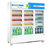 乐创(lecon) LC-ZSG03 冷藏保鲜展示柜 918升 三门 立式直冷单温饮料啤酒牛奶展示冷柜(蓝白色)第3张高清大图