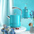 电水壶欧式电热水壶家用加厚不锈钢大容量烧水壶蓝色(蓝色)第2张高清大图