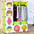 索尔诺组合式简易衣柜 儿童DIY组装衣橱折叠收纳家居组合衣柜(粉色 衣柜4512)第2张高清大图