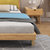 恒兴达 全实木床北欧床1.5m1.8米双人床软靠床简约现代中式家具主卧床(1.8*2米原木色 床+床垫+床头柜*1)第4张高清大图