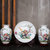 景德镇陶瓷器三件套小花瓶现代中式客厅电视柜插花工艺品装饰摆件(彩龙戏珠)第4张高清大图